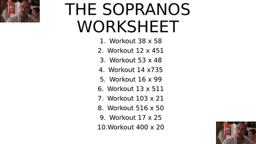 Sopranos worksheet 6