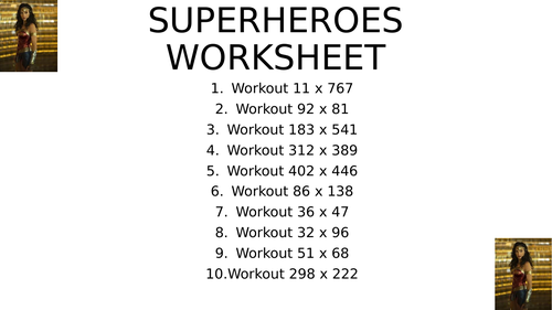 Superhero worksheet 6 | Teaching Resources