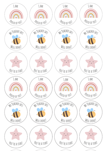 Well Done Sticker Labels | Teaching Resources