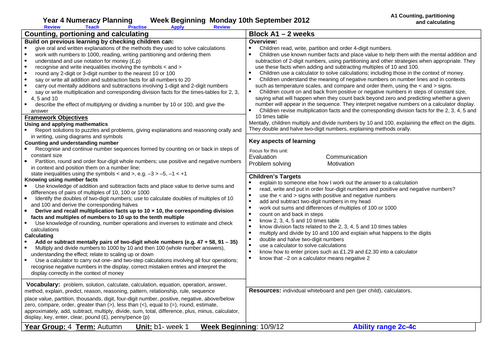 back-to-school-year-4-maths-planning-autumn-term-teaching-resources