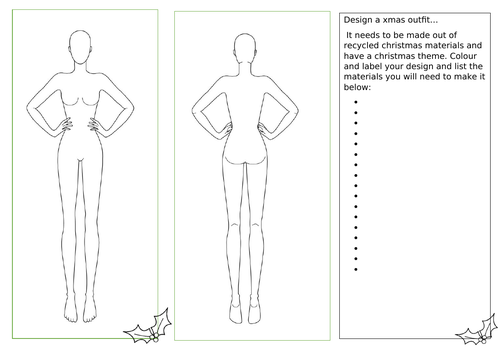 Christmas Textile design sheets and cover work | Teaching Resources