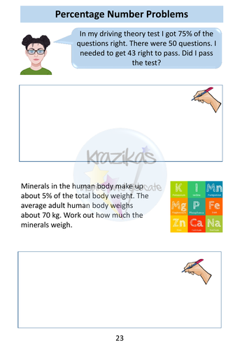 Percentages Workbook Level 1 Maths Functional Skills | Teaching Resources