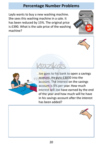 Percentages Workbook Level 1 Maths Functional Skills | Teaching Resources