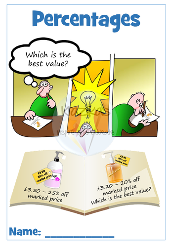 Percentages Workbook Level 1 Maths Functional Skills | Teaching Resources