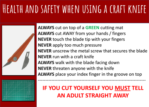 Safety knife  Safety+Health