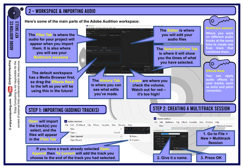 2 - Workspace & Importing Audio [Adobe Audition Key Skills]