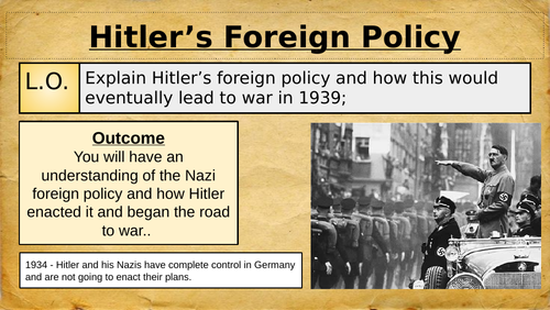 hitler's foreign policy essay leaving cert