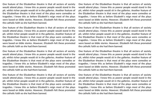 Elizabethan England - Unit 3 - Knowledge & Assessment Booklet + All ...