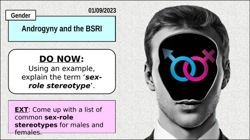 ANDROGYNY AND THE BSRI [A-Level Psychology - Gender Topic] | Teaching ...