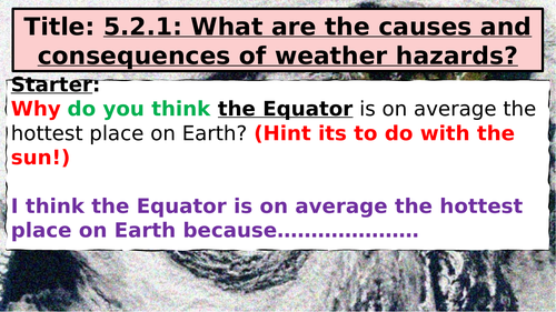 WJEC GCSE Theme 5: Lesson 4: Global Air Cells