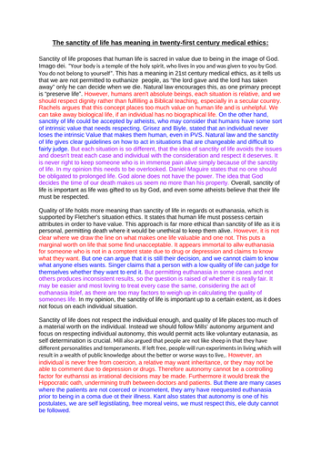 pro euthanasia persuasive essay