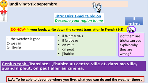 Theme 2 French_Ma région + superlatives_Foundation