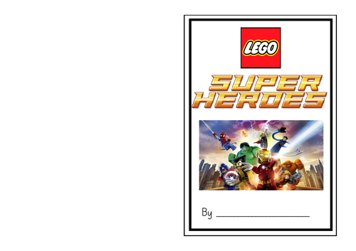 LEGO Superheroes and Villains booklets and character cut outs ...