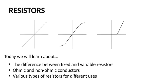 GCSE Physics: Resistors Lesson Powerpoint | Teaching Resources