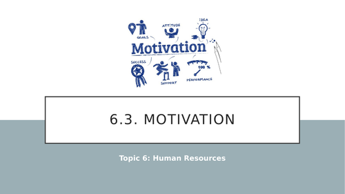 Financial Methods Of Motivation (Lesson 9) - GCSE Business | Teaching ...