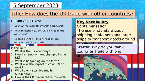 6. Globalisation and the UK's trade with the wider world (KS3)