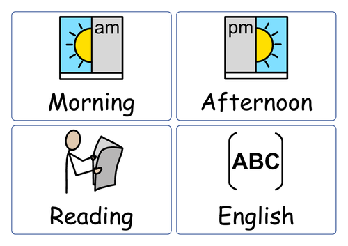 SEND visual timetable | Teaching Resources