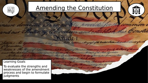 Lesson 3 Amending the Constitution | Teaching Resources