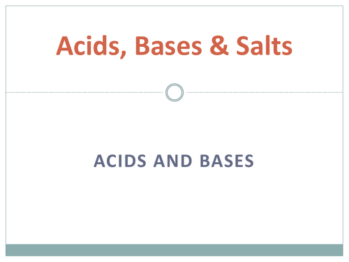 Acids and Bases - Edexcel IGCSE Chemistry | Teaching Resources