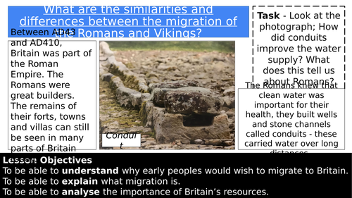 Migration SOW (KS3) - Lesson 3:  Romans & Vikings