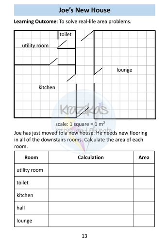 Level 1 Functional Skills Maths - Perimeter, Area, Volume Workbook ...