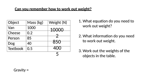 *Full Lesson* Physics: Balanced and Unbalanced Forces