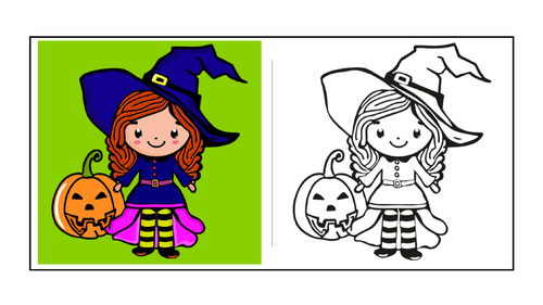 10 Halloween Colouring Cards EYFS and KS1 | Teaching Resources