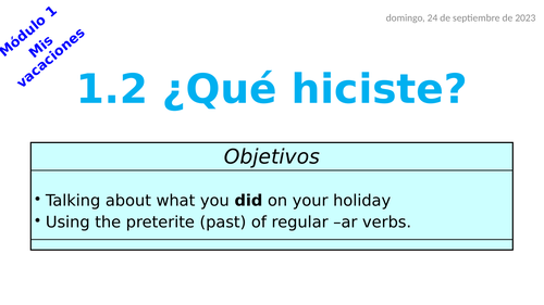 Viva 2 - Module 1.2 ¿Que hiciste?