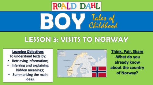 Boy - Roald Dahl - Chapters 7-9: Visits to Norway - Double Lesson!