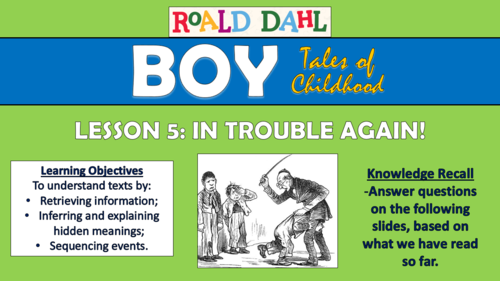 Boy - Roald Dahl - Chapters 14-17: In Trouble Again - Double Lesson!