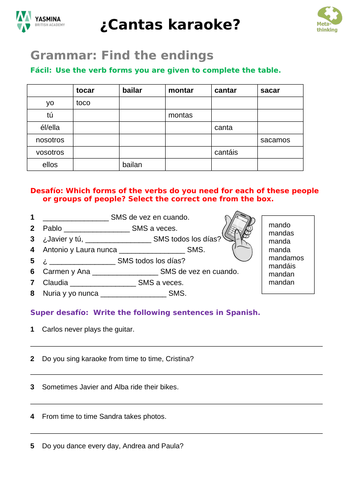 VIVA 1 MODULE 2 LESSON 3 CANTAS KARAOKE