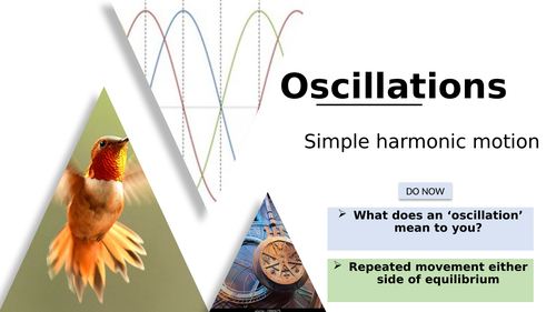 OCR Physics A SHM powerpoint and worksheet *COMPLETE*