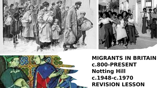 EDEXCEL GCSE HISTORY.  MIGRATION THROUGH TIME PRE EXAMINATION LESSONS