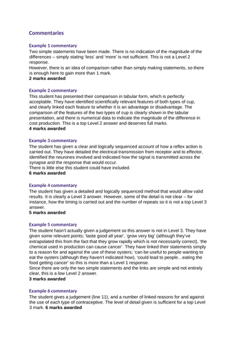 CPD session for Science Teachers - improving Extended Response ...