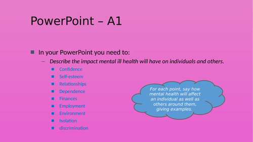 CACHE L2 HSC Mental Health and Wellbeing | Teaching Resources