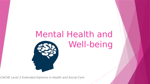 CACHE L2 HSC Mental Health and Wellbeing | Teaching Resources