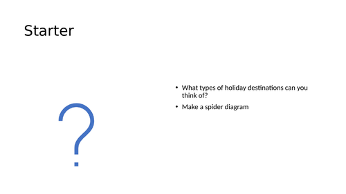 Travel and Tourism Destinations- Cambridge A Level ENTIRE UNIT ...