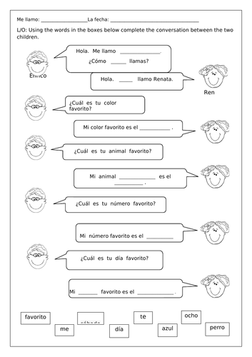 SPANISH - GREETINGS and CONVERSATIONS | Teaching Resources