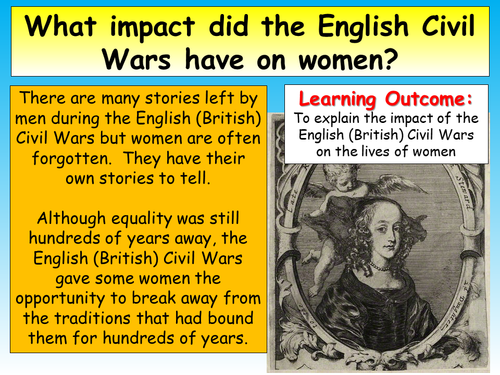 English Civil War Women | Teaching Resources
