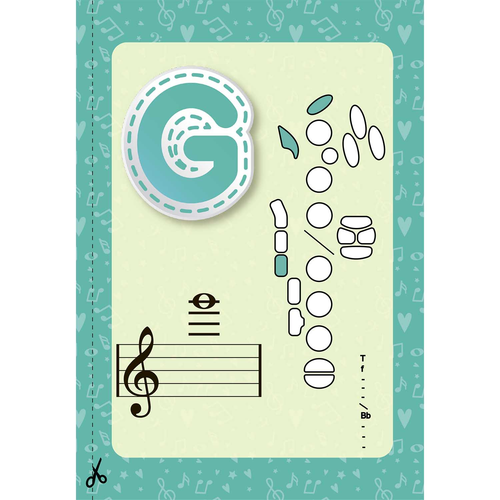 Tenor Saxophone. Colorful Full Range Fingering Chart (Saxophone