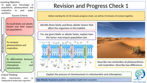 Week 6 Assessment - Oxford AQA A Level Biology | Teaching Resources