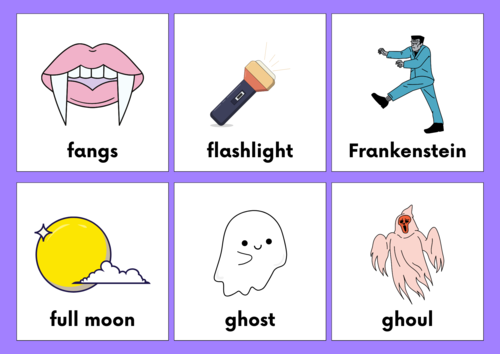 Halloween Flash cards