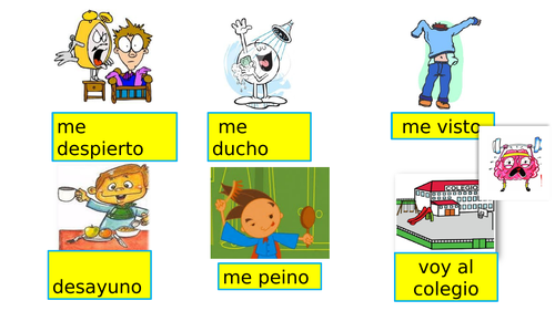 Spanish Daily Routine Comic Strip Project | Teaching Resources