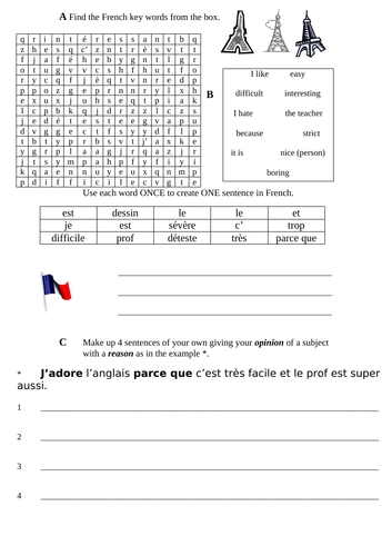 DYNAMO 1 MOD 2 LESSON 3 MES MATIERES CONT