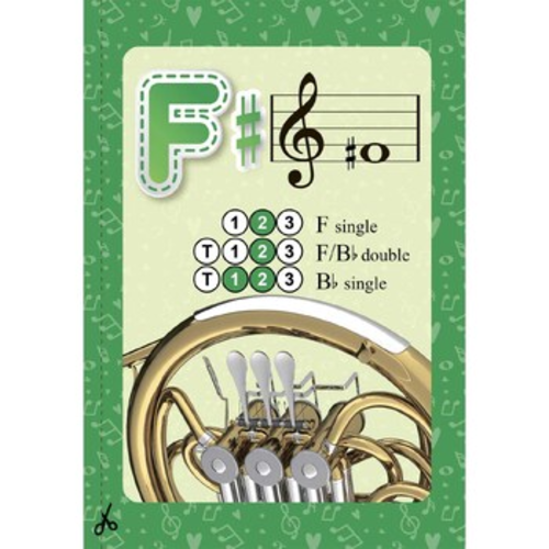 French Horn Fingering Chart: 45 Colorful Pictures for Beginners