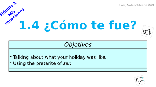 Viva 2 - Module 1.4 ¿Cómo te fue?