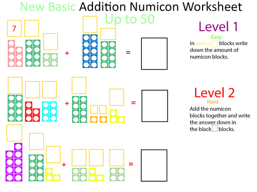 Basic Numicon Addition NEW!