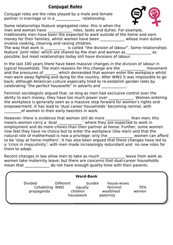 WJEC / Eduqas GCSE Sociology Families full unit | Teaching Resources