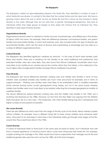 WJEC / Eduqas GCSE Sociology Families full unit | Teaching Resources