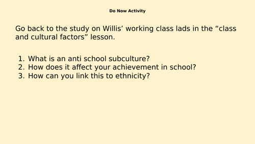 eduqas / wjec GCSE Sociology of education unit of work | Teaching Resources